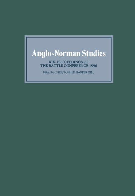 Book cover image for Anglo-Norman Studies XIX ISBN: 9780851157078